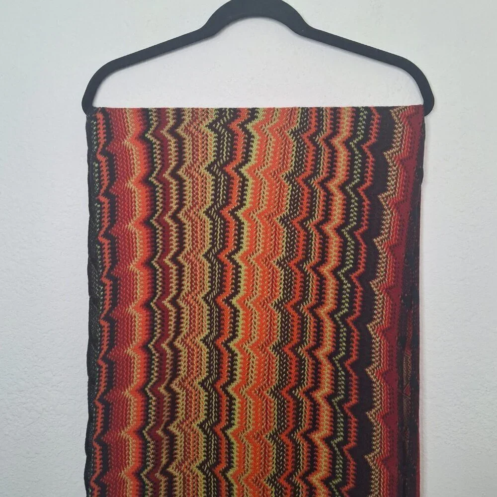 Cotton On Boho Multicolor Scarf 70 X 22 Colorful Festival Western Indie